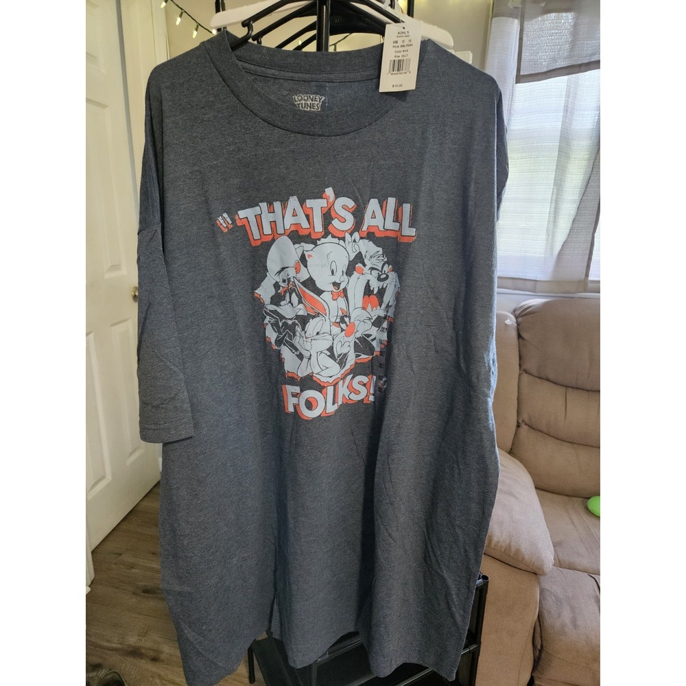 Men‎ Sz 3XL Looney Tunes That's All Folks Shirt